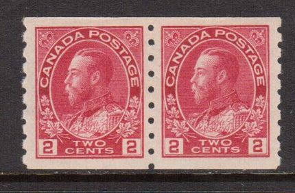 Canada #127ii XF/NH Coil Pair **With Certificate**