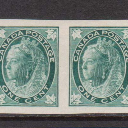 Canada #67a XF/NH Imperf Pair **With Certificate**