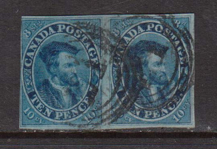 Canada #7 Used Scarce Pair **With Certificate**