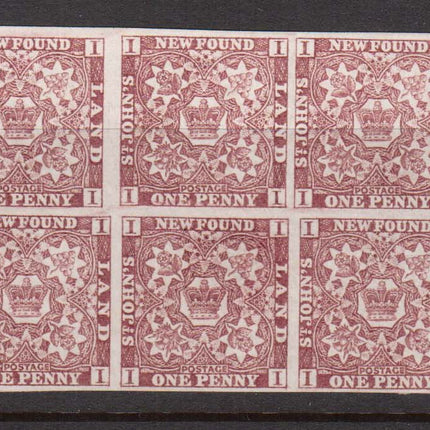 Newfoundland #1 XF Mint Block Of Ten **With Certificate**