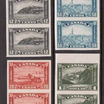 Canada #174a - #177a XF/NH Top Margin Set