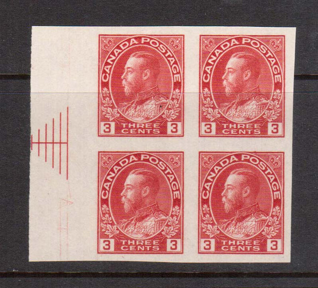 Canada #138i XF/NH Pyramid Block Of Four