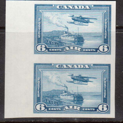 Canada #C6a XF/NH Imperf Pair **With Certificate**