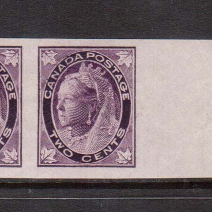 Canada #68i XF Mint Imperf Pair **With Certificate**