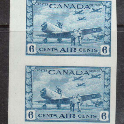 Canada #C7a XF/NH Imperf Pair **With Certificate**