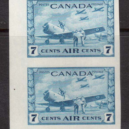 Canada #C8a XF/NH Imperf Pair **With Certificate**