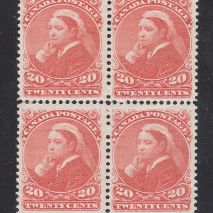 Canada #46 NH Mint Block **With Certificate**