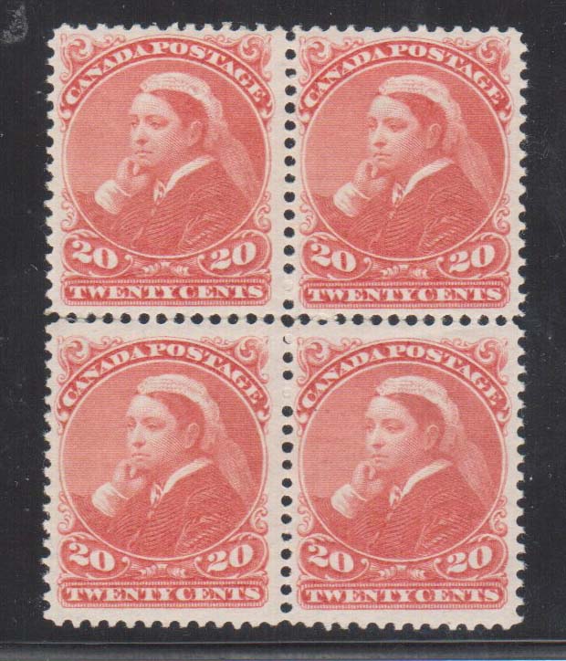 Canada #46 NH Mint Block **With Certificate**