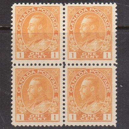 Canada #105d XF/NH Gem Block **With Certificate**