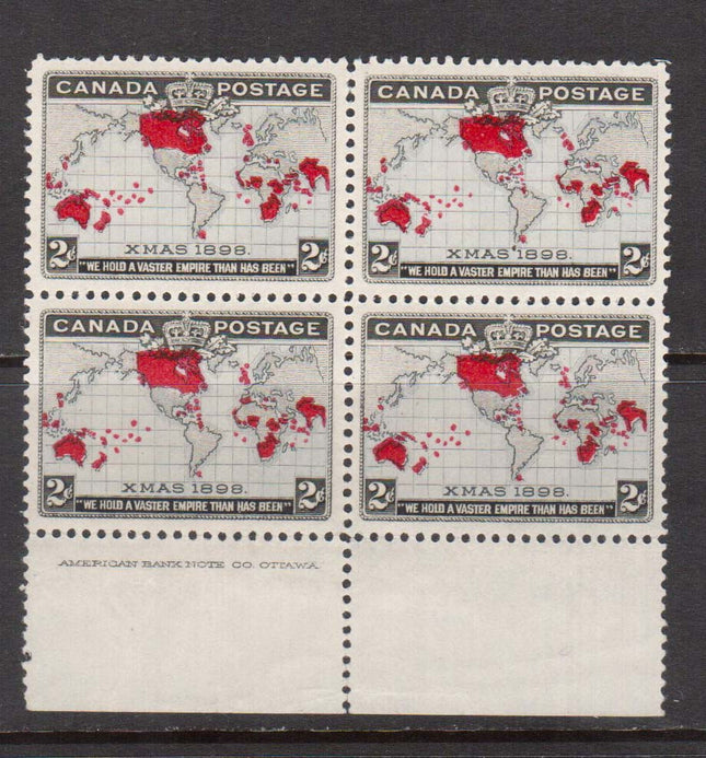 Canada #85i XF/NH Plate Block **With Certificate**