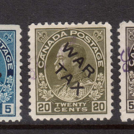 Canada #MR2bs - #MR2ds Mint Sample Overprint Set