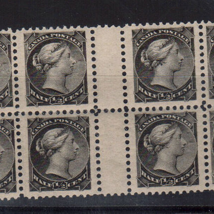 Canada #34iii VF/NH Gutter Block Of Eight
