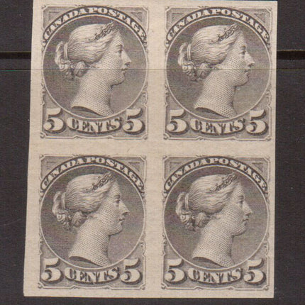 Canada #42a XF Mint Imperf Block **With Certificate**