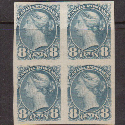 Canada #44d XF Mint Imperf Block **With Certificate**