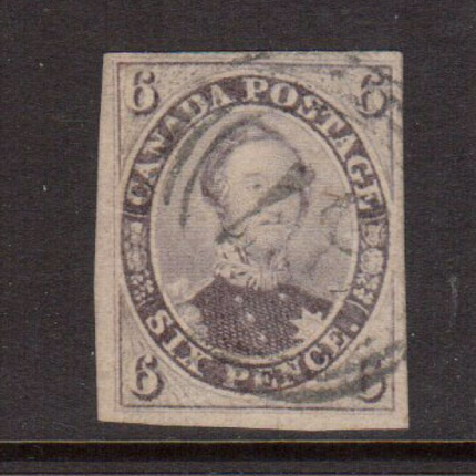 Canada #10 VF Used With 4 Ring 37 Cancel **With Certificate**