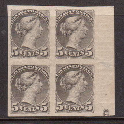 Canada #42a XF Mint Imperf Block