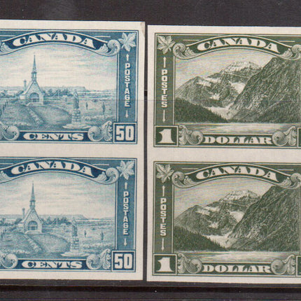 Canada #176a - #177a XF/NH Imperforate Pairs