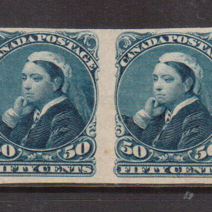 Canada #47a VF Mint Imperf Pair **With Certificate**