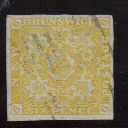 New Brunswick #2 XF Used With Four Large Margins **With Certificate**