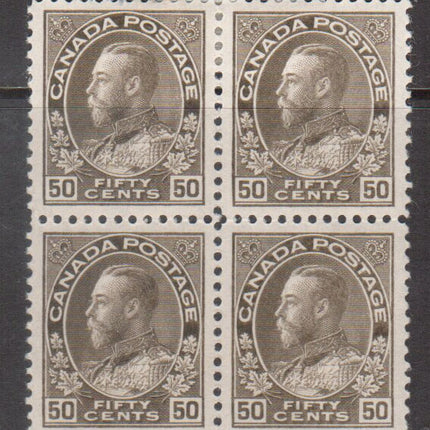 Canada #120 XF Mint Gem Block **With Cert.**