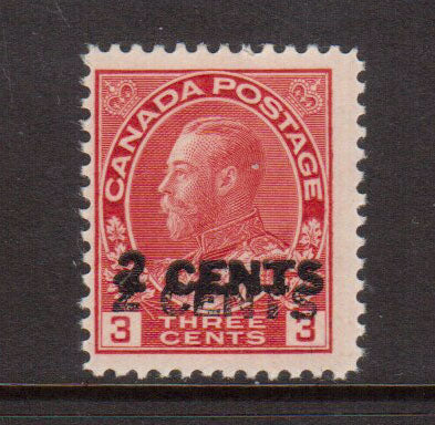 Canada #139b NH Mint Double Overprint **With Cert.**