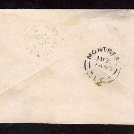 Canada #7 XF Used Gem On Cover To UK **With Certificate**