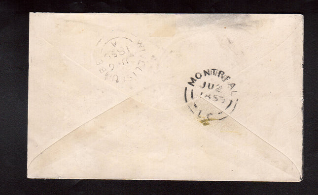 Canada #7 XF Used Gem On Cover To UK **With Certificate**