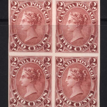 Canada #20TCi XF Mint Proof Block In Claret India Paper
