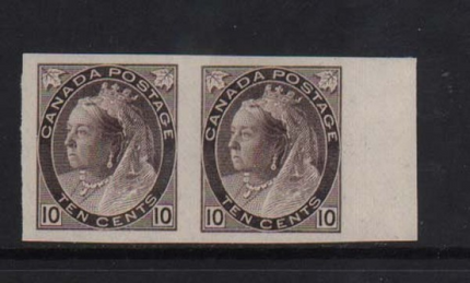 Canada #83a XF Mint Imperf Pair  **With Certificate**