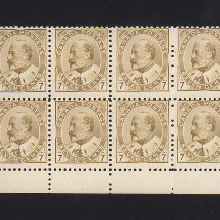 Canada #92 NH Mint Rare Block Of 8