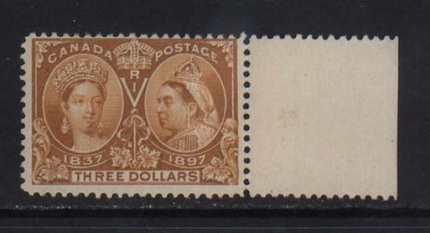 Canada #63 Mint Margin Copy  **With Certificate**