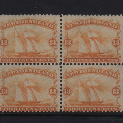 Newfoundland #30 Mint Scarce Block Of Four