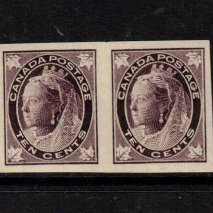 Canada #73i VF/NH Imperf Pair On Vertical Mesh Paper