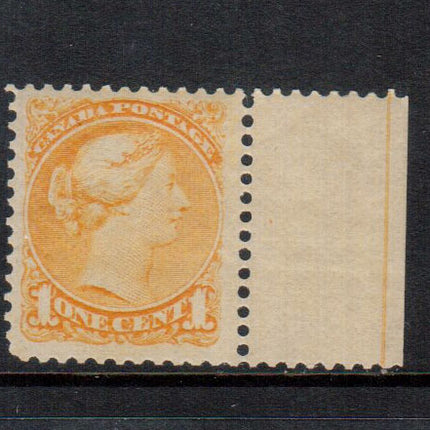 Canada #35 XF/NH Right Margin Example **With Certificate**