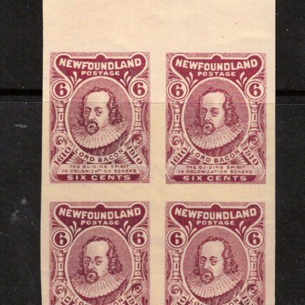 Newfoundland #92aiii XF Mint Block **With Certificate**