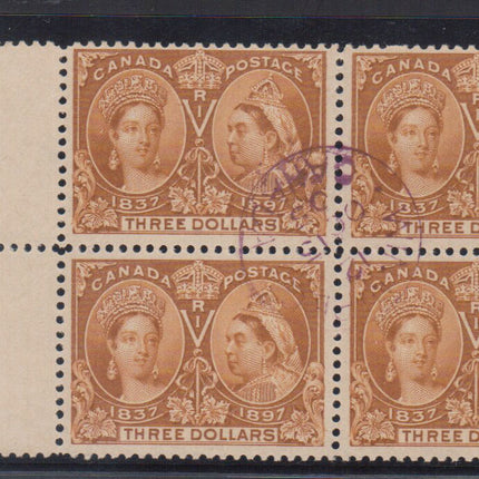 Canada #63 VF Used Block With Ideal Winnipeg CDS Postmark Cancel