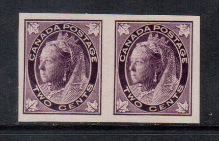 Canada #68a XF/NH Imperf Pair **With Certificate**