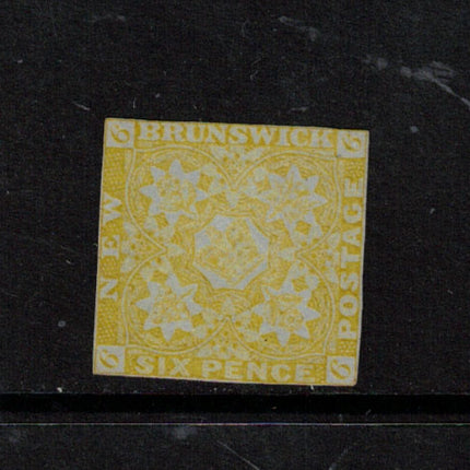 New Brunswick #2 Mint Fine Unused (No Gum) **With Certificate**