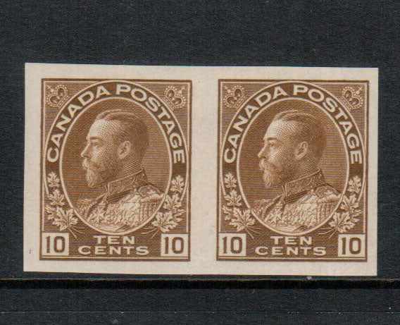 Canada #118a XF/NH Imperf Pair **With Certificate**