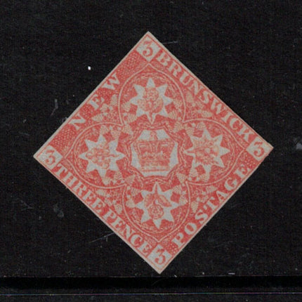 New Brunswick #1 Mint Fine Unused (No Gum) **With Certificate**