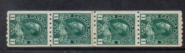 Canada #123i VF/NH Paste Up Strip Of Four **With Cert.**