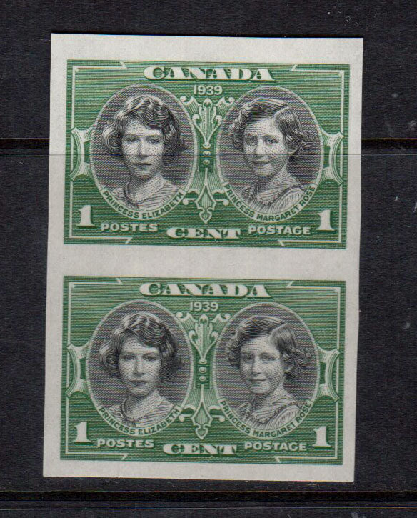Canada #246a XF/NH Imperf Pair **With Certificate**