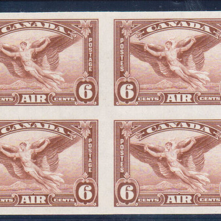 Canada #C5b XF/NH Imperforate Block Of Four