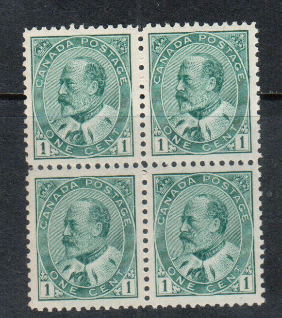 Canada #89 XF/NH Block **With Certificate**