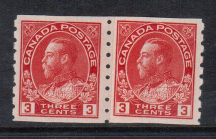 Canada #130iii XF/NH Paste Up Pair **With Certificate**