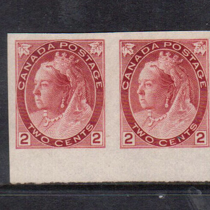 Canada #77iv XF Mint Imperforate Pair **With Certificate**