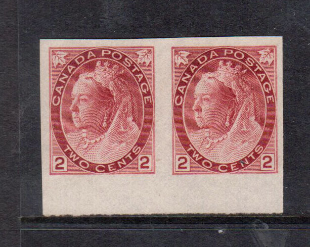 Canada #77iv XF Mint Imperforate Pair **With Certificate**