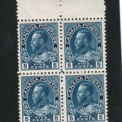 Canada #111a VF+/NH Block **With Certificate**