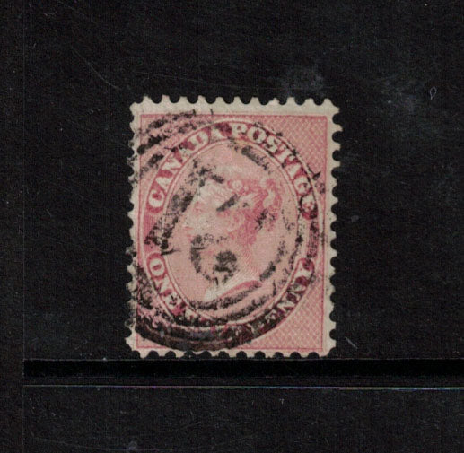 Canada #11 VF Used With 4 Ring 21 Cancel **With Cert.**