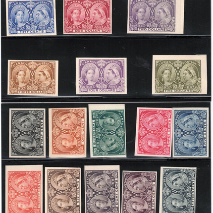 Canada #50P - #65P VF Plate Proof Set Of 16